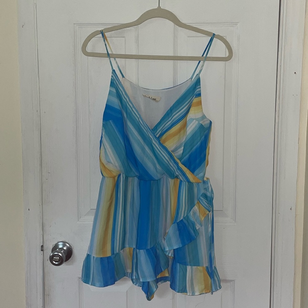 Sleeveless Side Tie Romper